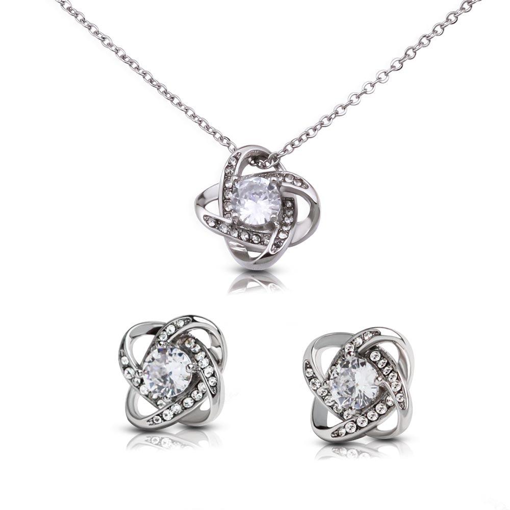 Love Knot Anniversary Necklace and Earring Set - Buy the Bag and More