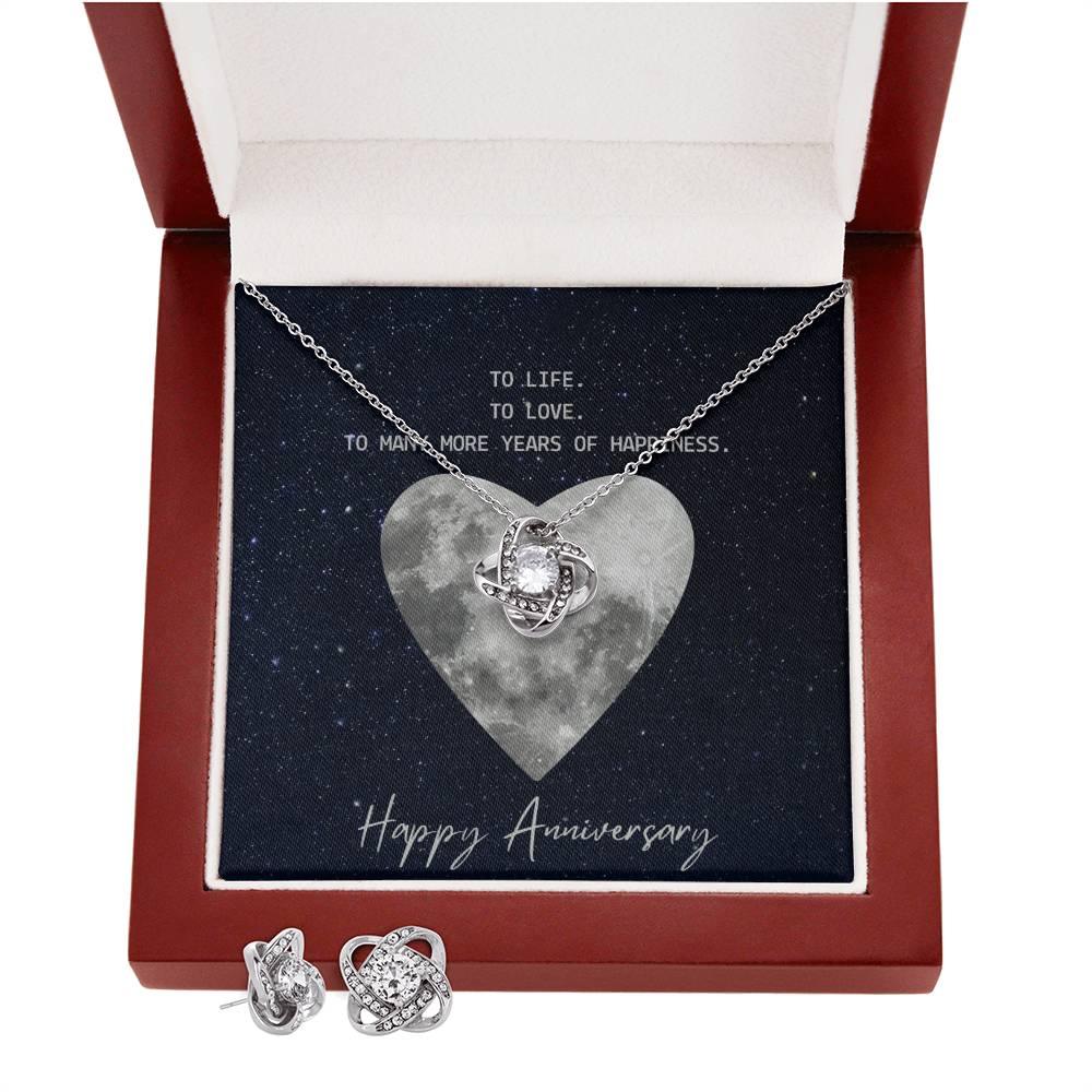 Love Knot Anniversary Necklace and Earring Set - Buy the Bag and More
