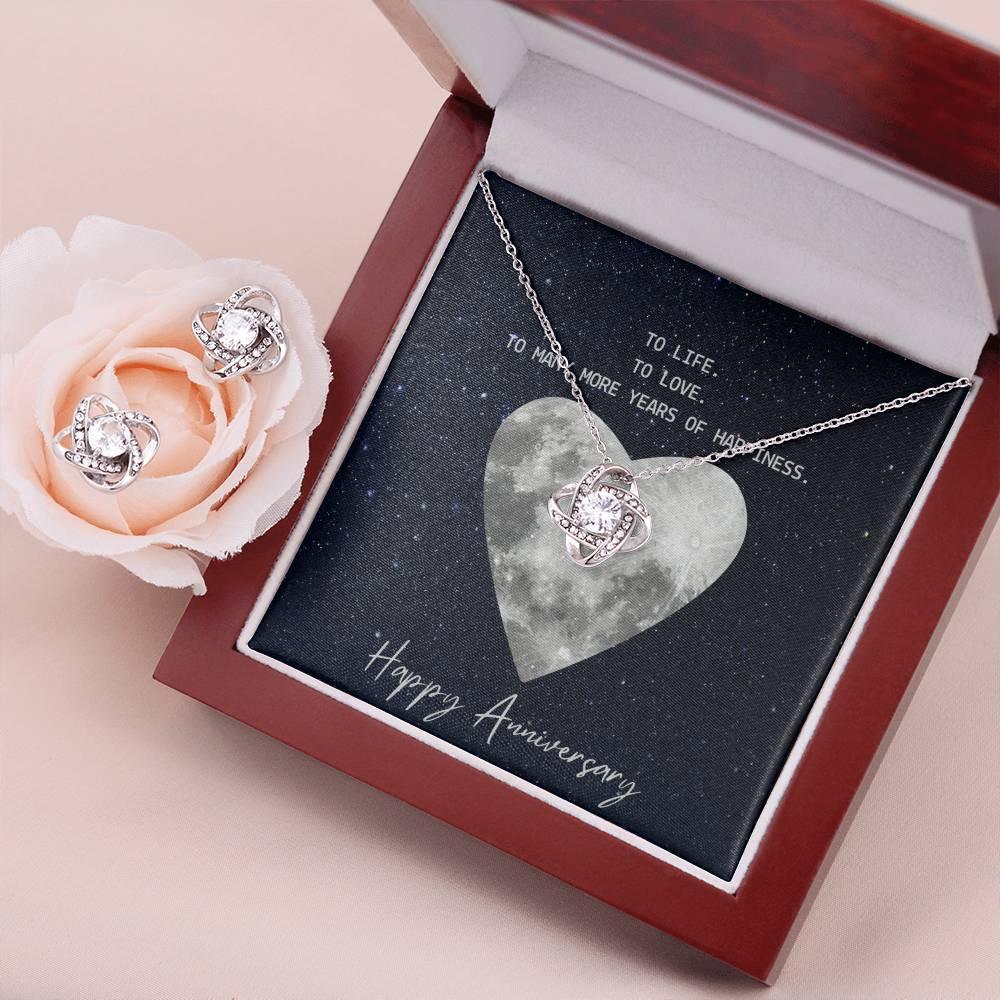 Love Knot Anniversary Necklace and Earring Set - Buy the Bag and More