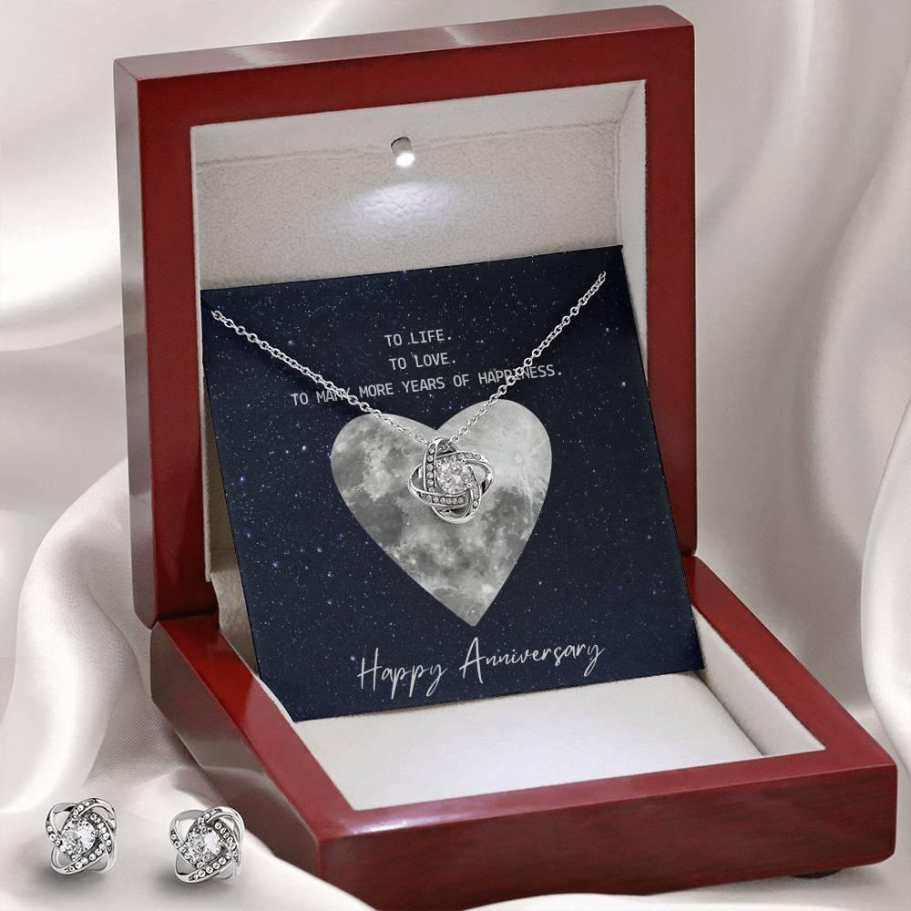 Love Knot Anniversary Necklace and Earring Set - Buy the Bag and More