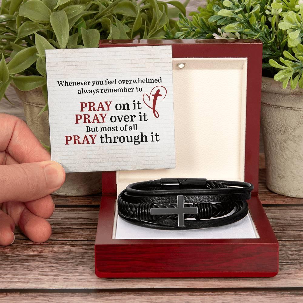Cross Leather Bracelet - Buy the Bag and More