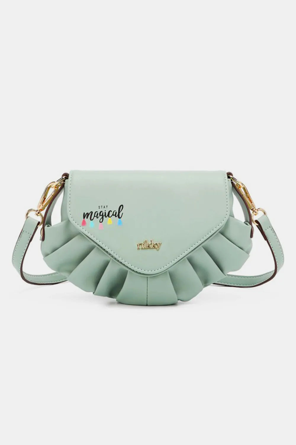 Nicole Lee USA Graphic Crossbody Bag-Candy Mint