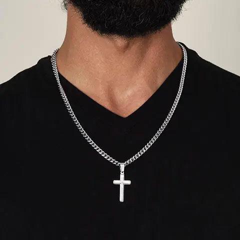 Cuban Chain with Artisan Cross Necklace - Buy the Bag and More