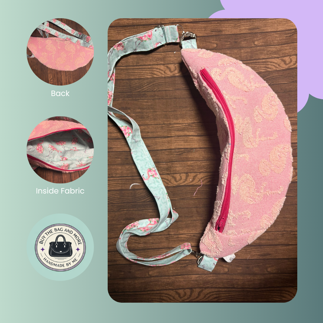 Hand-Crafted Towel Waist Bag – Upcycled Beach Belt Bag